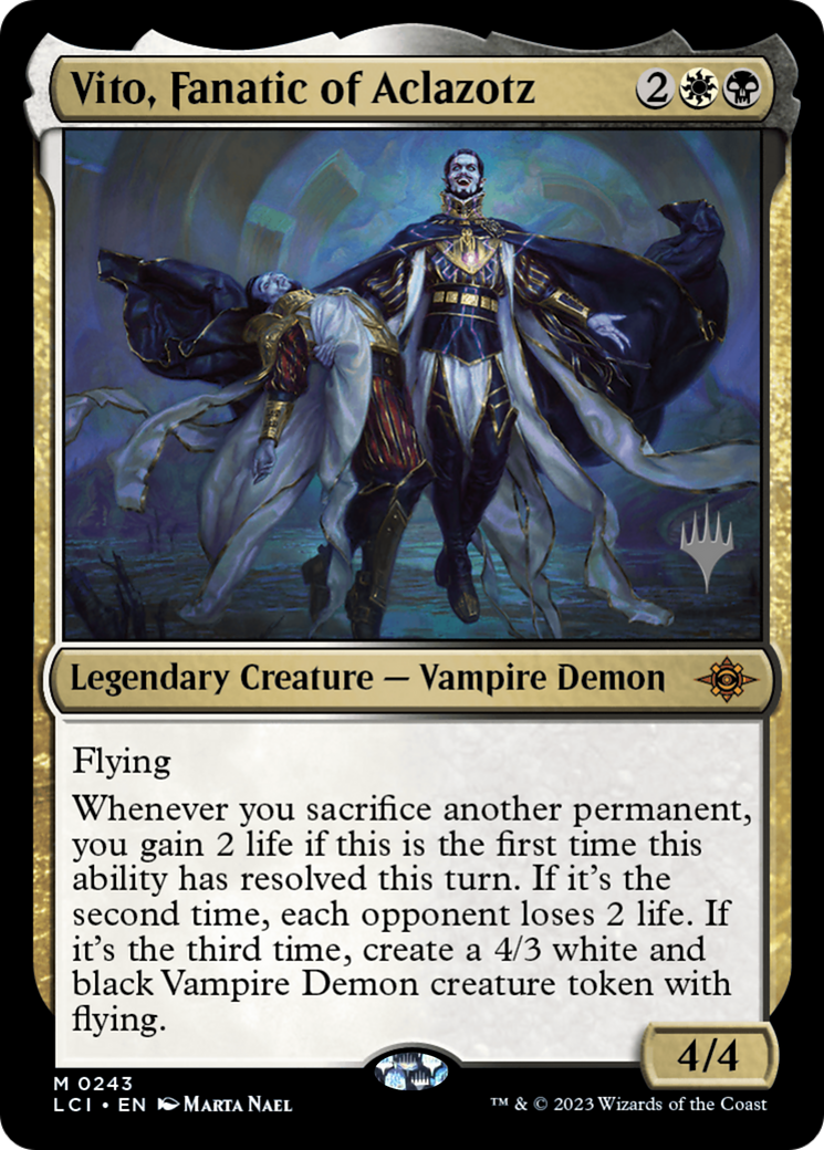 Vito, Fanatic of Aclazotz (PPLCI-243) - The Lost Caverns of Ixalan Promos Foil-1