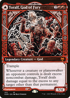 Toralf, God of Fury // Toralf's Hammer (Showcase) [Kaldheim]-3