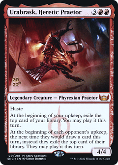 Urabrask, Heretic Praetor (PRE-129) - Streets of New Capenna Promos Foil-1