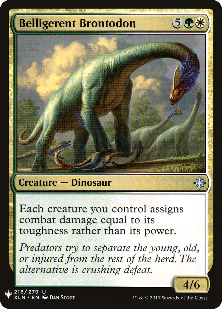 Belligerent Brontodon [Mystery Booster]-1