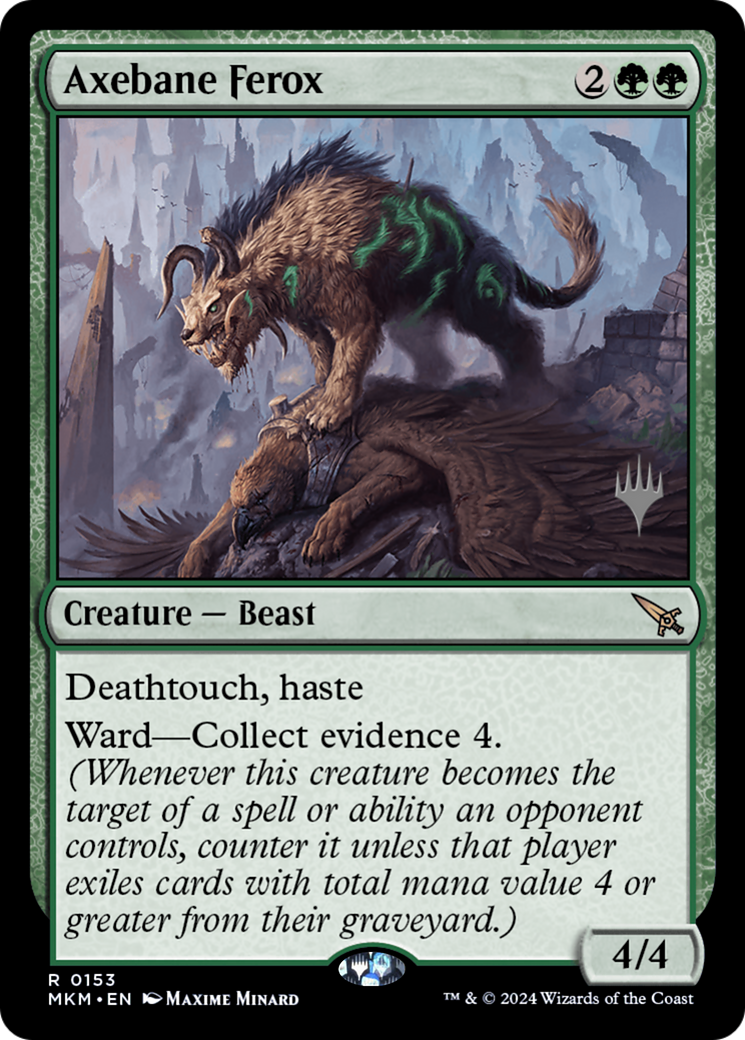 Axebane Ferox (Promo Pack) [Murders at Karlov Manor Promos]-1
