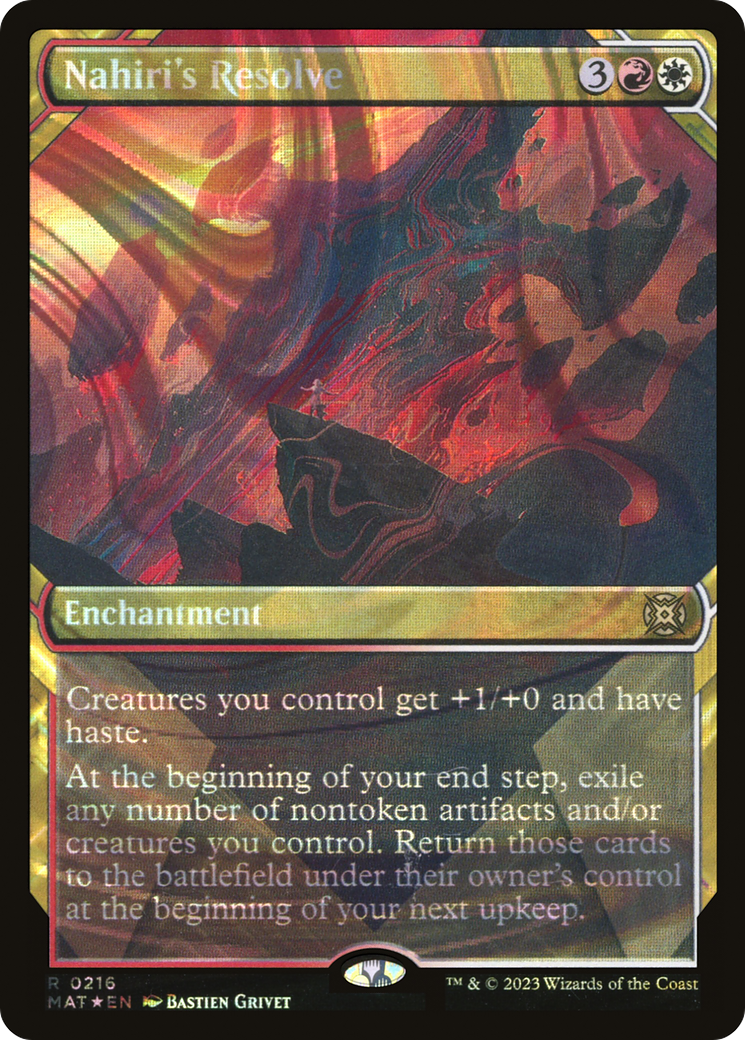 Nahiri's Resolve (Showcase Halo Foil) [March of the Machine: The Aftermath]-1