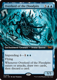 Overlord of the Floodpits (Extended Art) [Duskmourn: House of Horror]-1