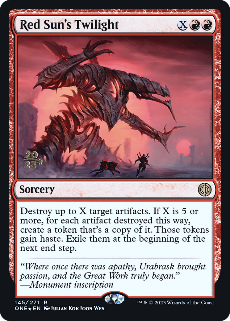 Red Sun's Twilight [Phyrexia: All Will Be One Prerelease Promos]-1