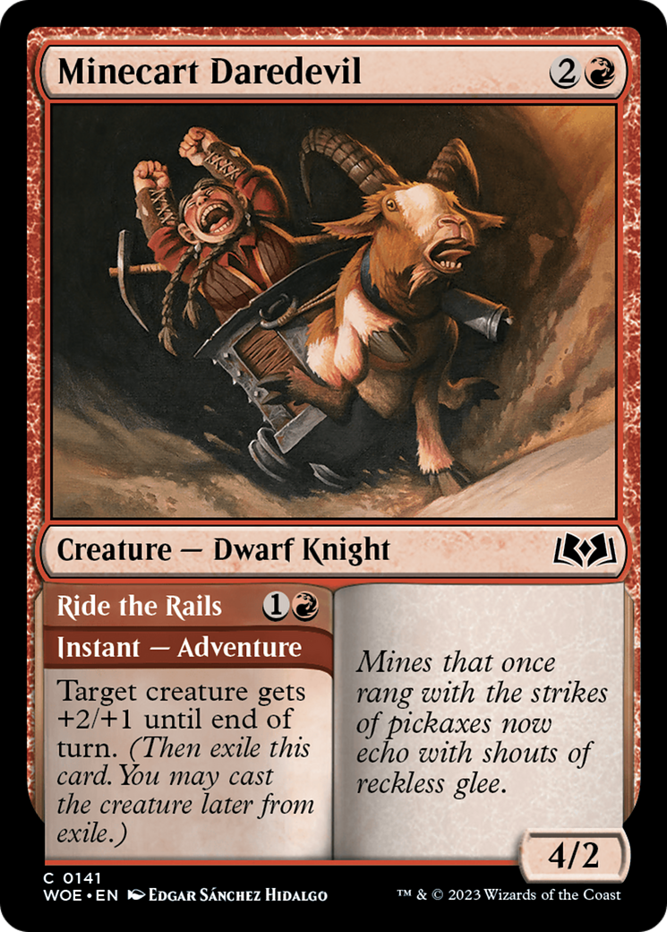 Minecart Daredevil // Ride the Rails [Wilds of Eldraine]-1