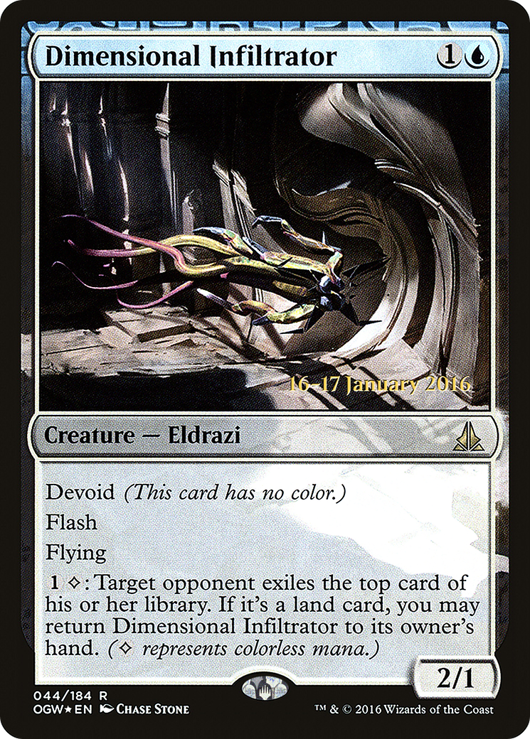Dimensional Infiltrator [Oath of the Gatewatch Prerelease Promos]-1