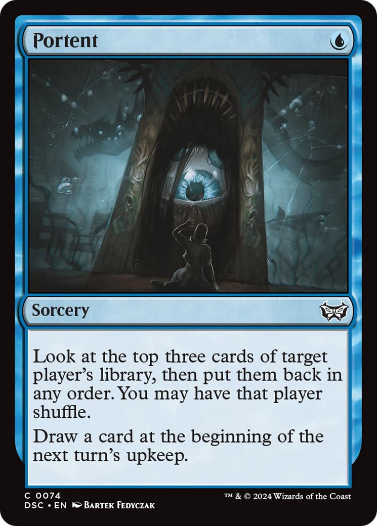 Portent [Duskmourn: House of Horror Commander]-1