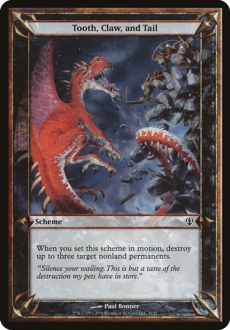 Tooth, Claw, and Tail (Schemes) [Archenemy Schemes]-1