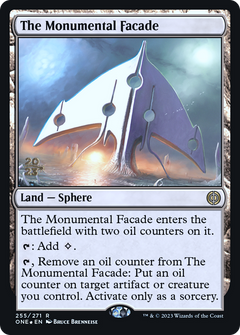 The Monumental Facade [Phyrexia: All Will Be One Prerelease Promos]-1