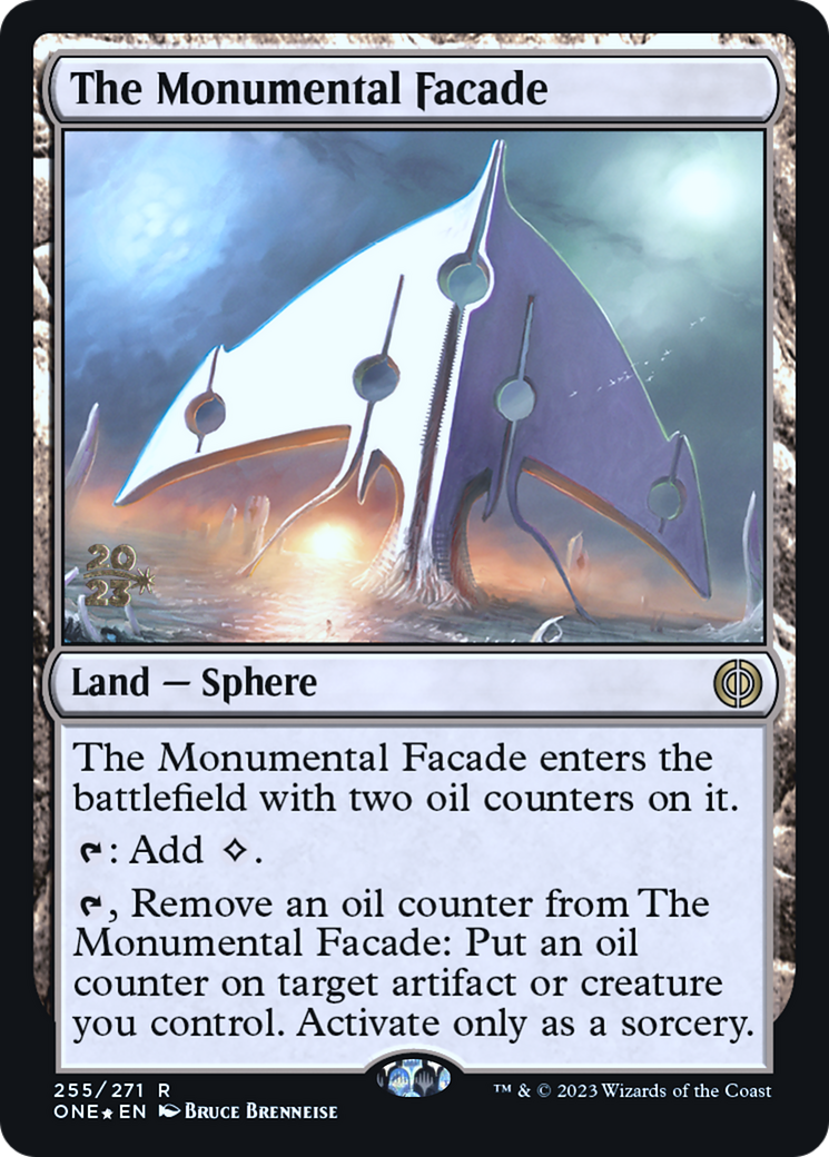 The Monumental Facade [Phyrexia: All Will Be One Prerelease Promos]-1