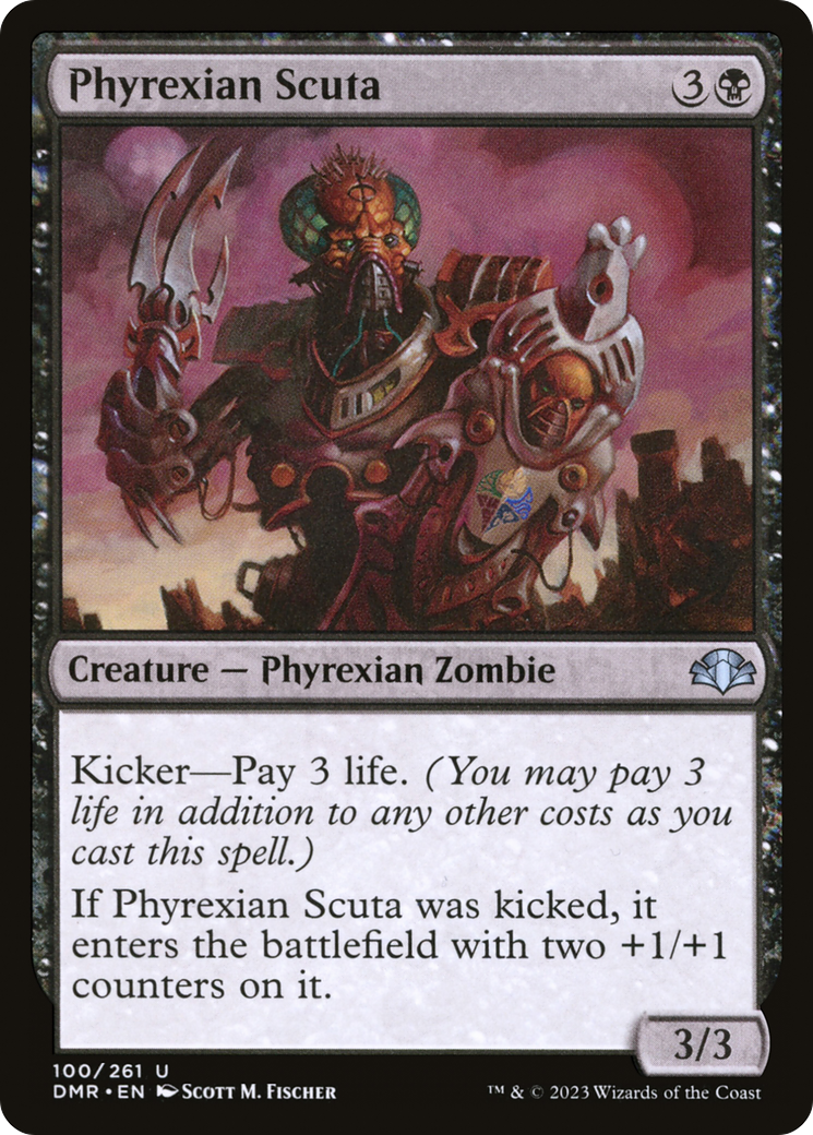 Phyrexian Scuta [Dominaria Remastered]-1