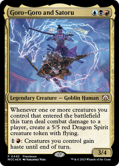 Goro-Goro and Satoru [March of the Machine Commander Prerelease Promos]-1