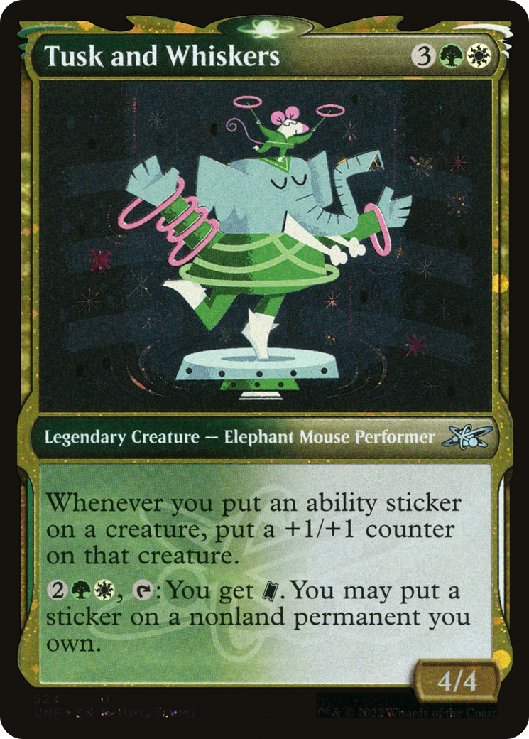 Tusk and Whiskers (Showcase) (Galaxy Foil) (UNF-524) - Unfinity: (Showcase) Foil-1