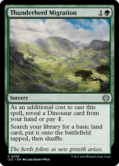 Thunderherd Migration [The Lost Caverns of Ixalan Commander]-1
