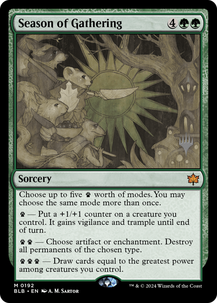 Season of Gathering (Promo Pack) [Bloomburrow Promos]-1