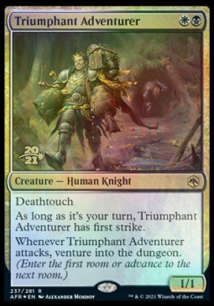 Triumphant Adventurer [Dungeons & Dragons: Adventures in the Forgotten Realms Prerelease Promos]-1