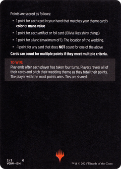 Vampire Wedding Planner // Vampire Wedding Planner (cont'd) (MVOW-002) - Innistrad: Crimson Vow Minigames-2