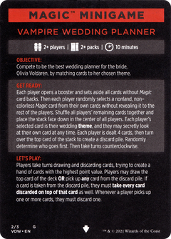 Vampire Wedding Planner // Vampire Wedding Planner (cont'd) (MVOW-002) - Innistrad: Crimson Vow Minigames Foil-3