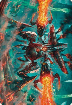 Exterminator Magmarch Art Card [Modern Horizons 3 Art Series]-1