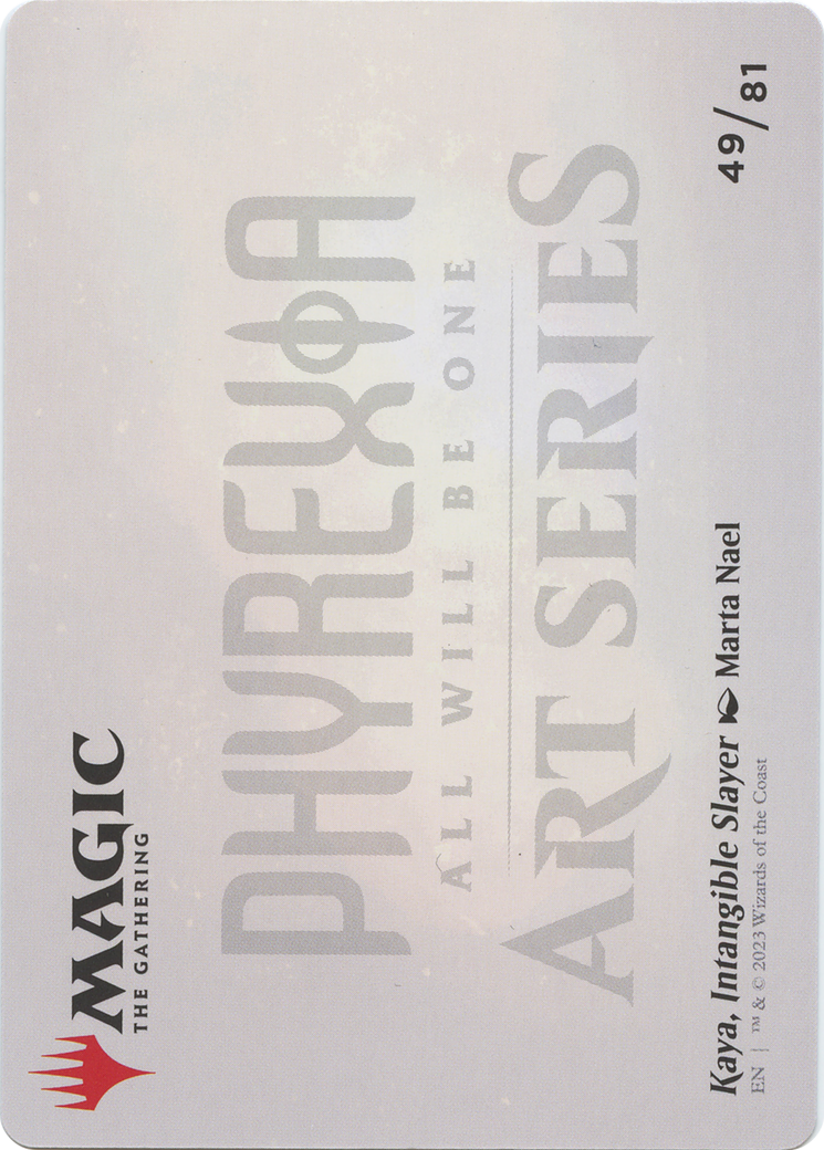 Kaya, Intangible Slayer // Kaya, Intangible Slayer (AONE-049) - Phyrexia: All Will Be One Art Series (Borderless) Foil-2