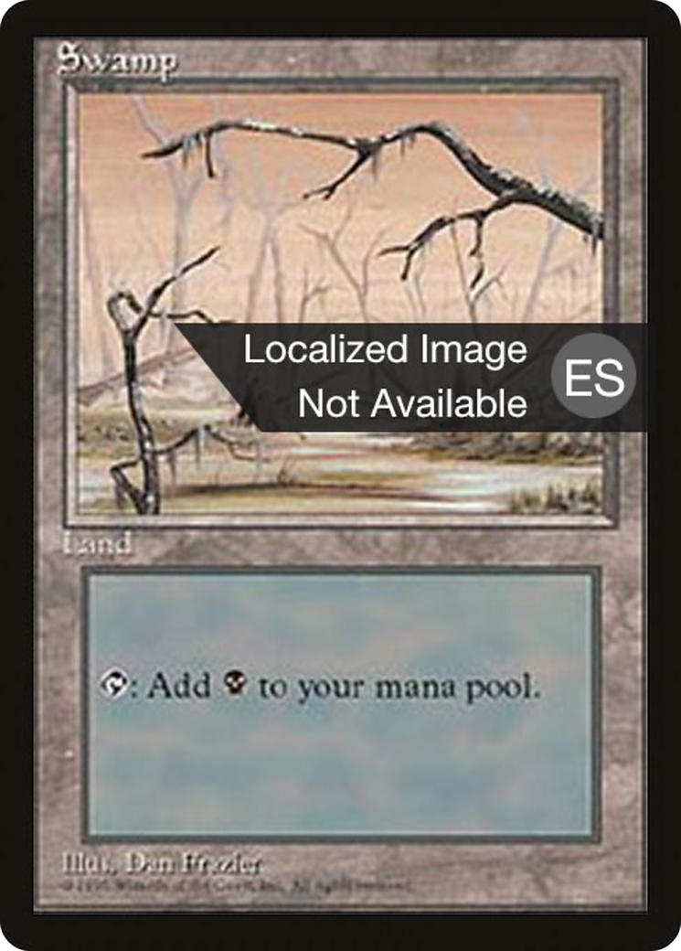 Swamp (B) [Fourth Edition (Foreign Black Border)]-1