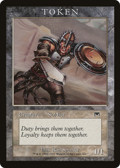 Soldier Token [Magic Player Rewards 2002]-1