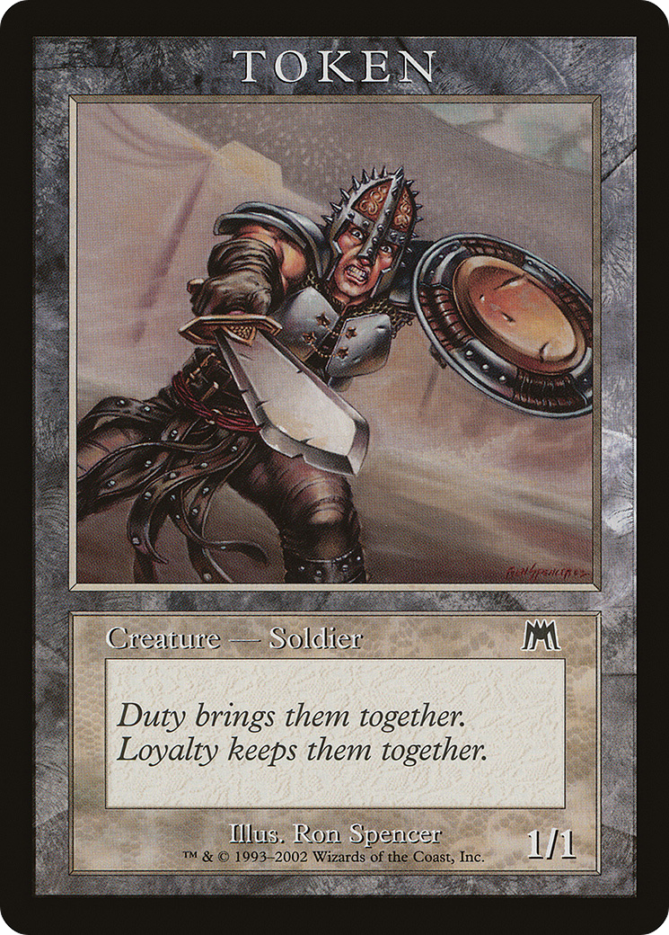 Soldier Token [Magic Player Rewards 2002]-1