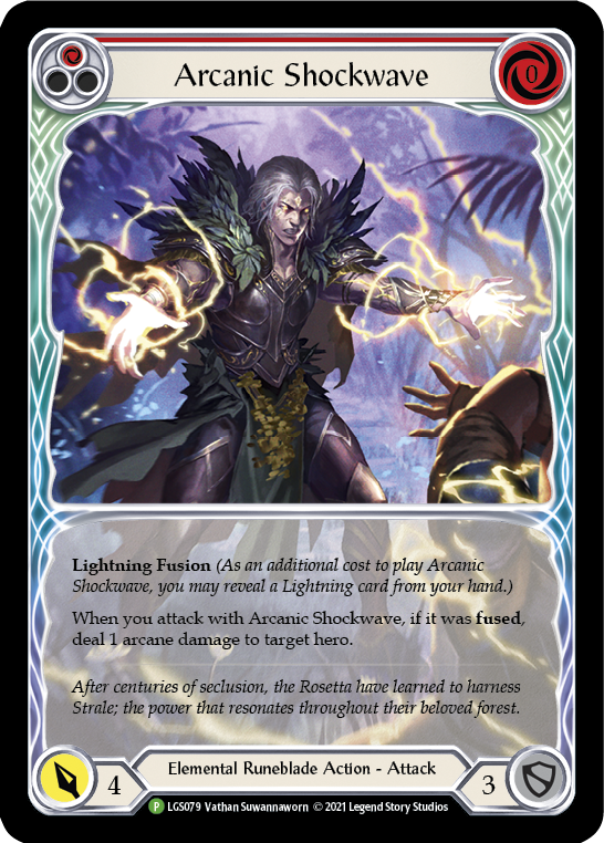 Arcanic Shockwave (Red Extended Art) [LGS079] (Promo)  Rainbow Foil-1
