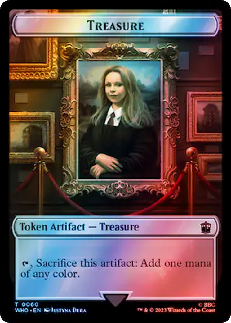 Fish // Treasure (0060) Double-Sided Token (Surge Foil) [Doctor Who Tokens]-2