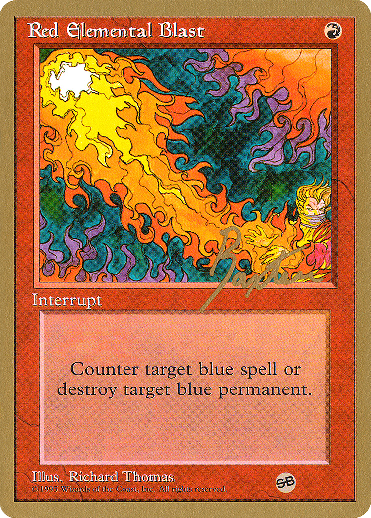 Red Elemental Blast (George Baxter) (SB) [Pro Tour Collector Set]-1