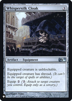 Whispersilk Cloak [Secret Lair: Heads I Win, Tails You Lose]-1