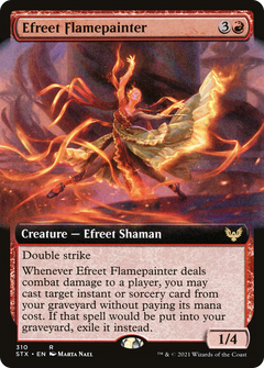 Efreet Flamepainter (Extended Art) [Strixhaven: School of Mages]-1