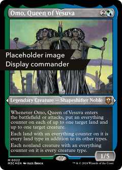 Omo, Queen of Vesuva (Display Commander) (Ripple Foil) - Thick Stock (M3C-149) - Modern Horizons 3 Commander-1