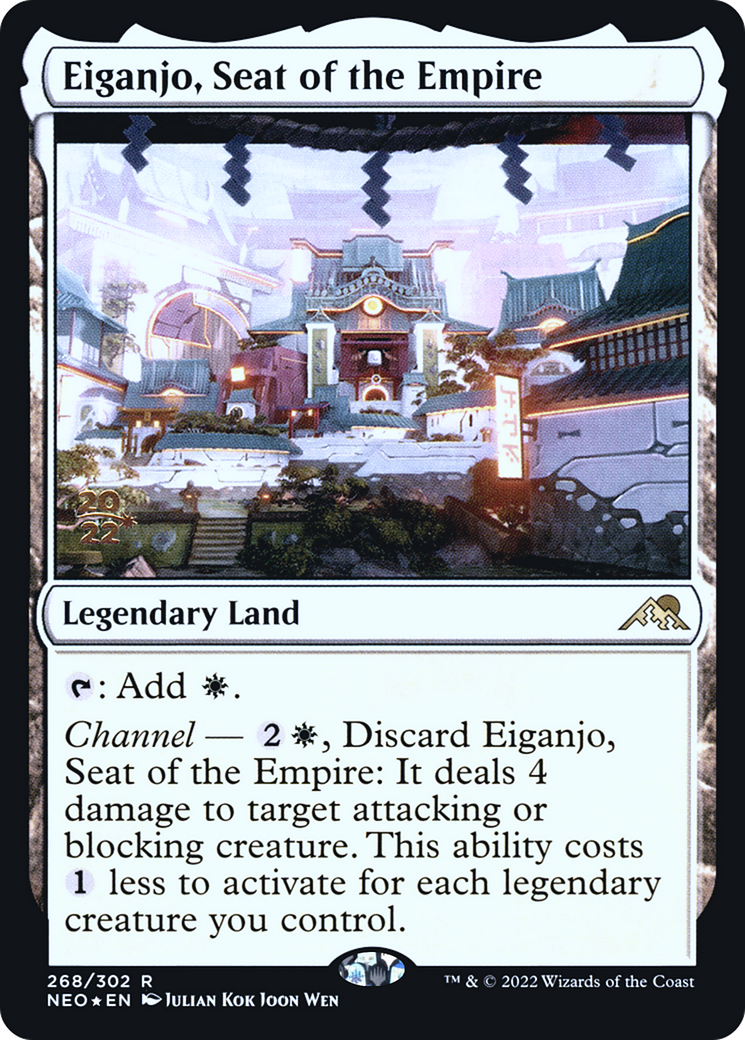Eiganjo, Seat of the Empire [Kamigawa: Neon Dynasty Prerelease Promos]-1