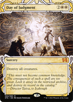 Day of Judgment (STA-002) - Strixhaven Mystical Archive: (Showcase) (Borderless) Etched Foil-1