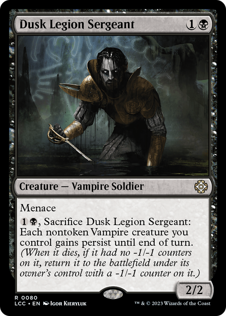 Dusk Legion Sergeant [The Lost Caverns of Ixalan Commander]-1