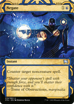 Negate (STA-018) - Strixhaven Mystical Archive: (Showcase) (Borderless) Etched Foil-1