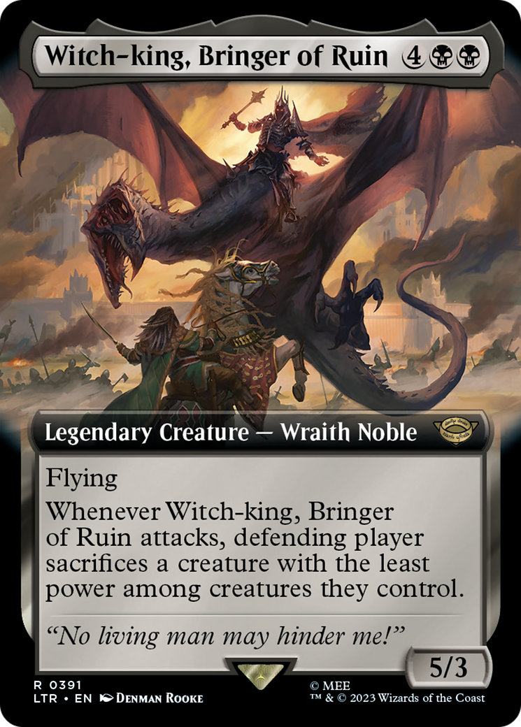 Witch-king, Bringer of Ruin (Extended Art) (LTR-391) - The Lord of the Rings: Tales of Middle-earth: (Extended Art)-1