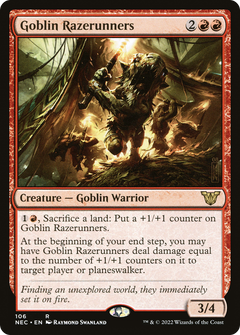 Goblin Razerunners [Kamigawa: Neon Dynasty Commander]-1