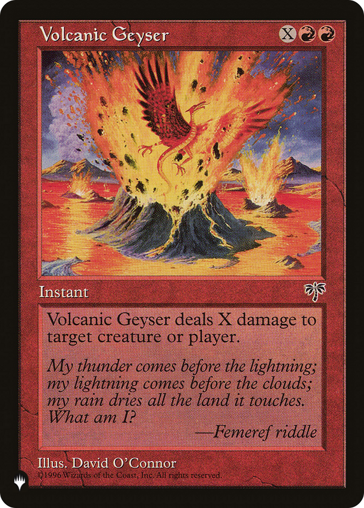 Volcanic Geyser (LIST-) - The List-1