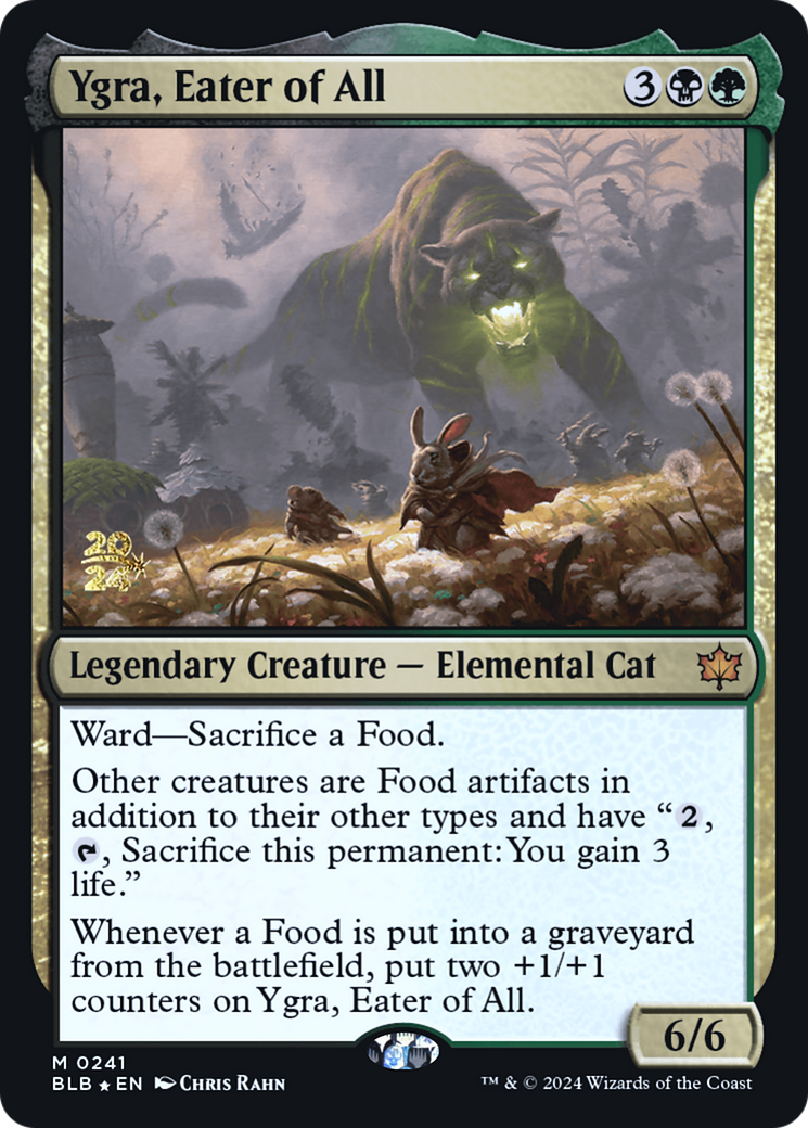Ygra, Eater of All (PRE-241) - Bloomburrow Promos Foil-1