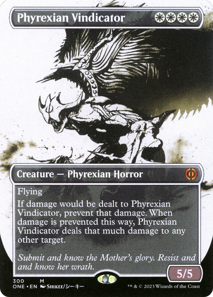 Phyrexian Vindicator (Borderless Ichor) [Phyrexia: All Will Be One]-1
