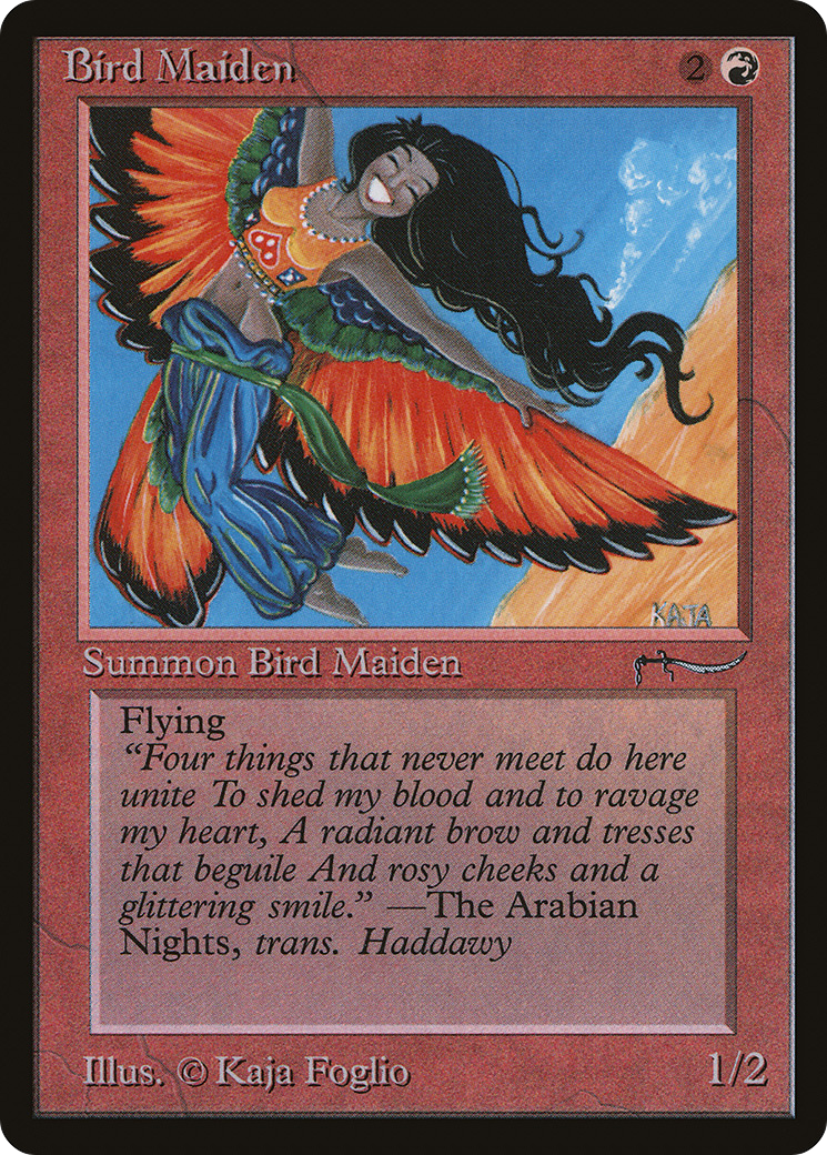 Bird Maiden (Dark Mana Cost) [Arabian Nights]-1