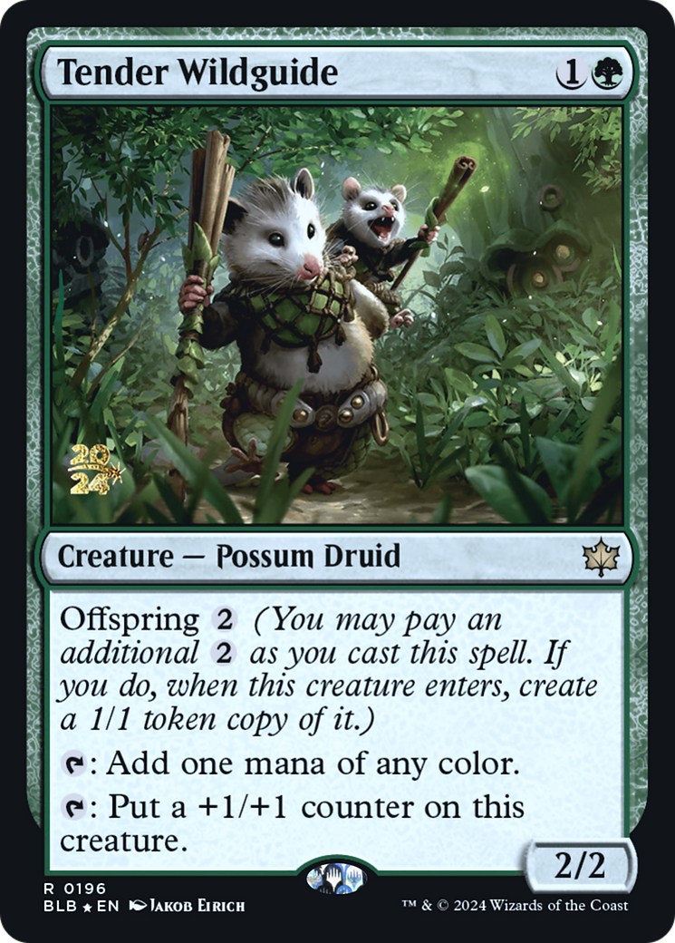 Tender Wildguide [Bloomburrow Prerelease Promos]-1