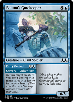 Beluna's Gatekeeper // Entry Denied [Wilds of Eldraine]-1