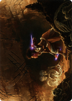 Dogged Pursuit Art Card [Kaldheim Art Series]-1