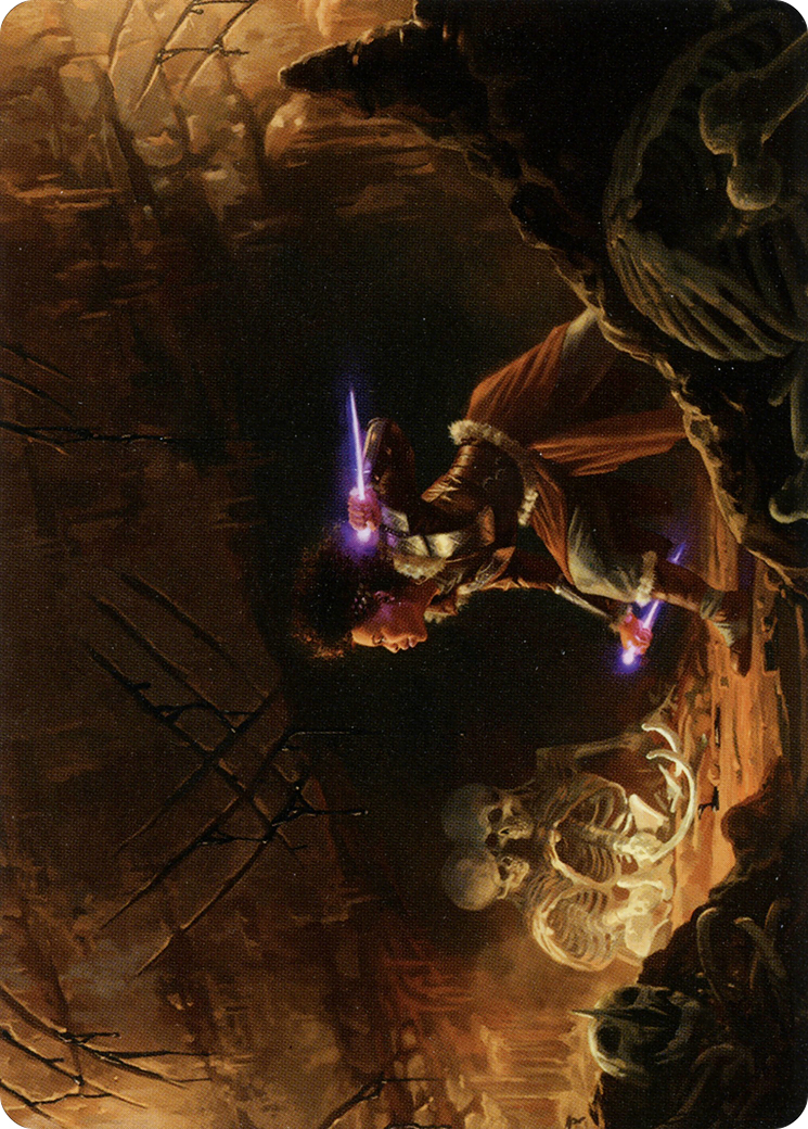 Dogged Pursuit // Dogged Pursuit (ASKHM-021) - Art Series: Kaldheim (Borderless) Foil-3
