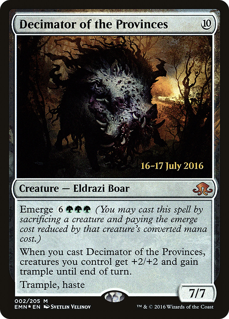 Decimator of the Provinces [Eldritch Moon Prerelease Promos]-1