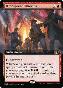 Widespread Thieving (Extended Art) (SNC-428) - Streets of New Capenna: (Extended Art)-1