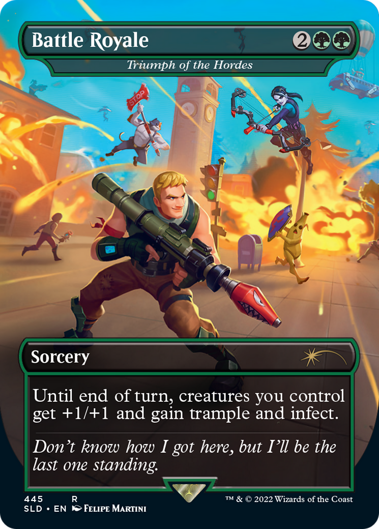 Battle Royale - Triumph of the Hordes (SLD-445) - Secret Lair Drop / Battle Royale (Borderless) Foil-1
